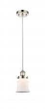 Innovations Lighting 916-1P-PN-G181S - Canton - 1 Light - 6 inch - Polished Nickel - Cord hung - Mini Pendant