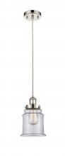 Innovations Lighting 916-1P-PN-G182 - Canton - 1 Light - 6 inch - Polished Nickel - Cord hung - Mini Pendant