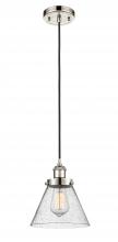 Innovations Lighting 916-1P-PN-G44 - Cone - 1 Light - 8 inch - Polished Nickel - Cord hung - Mini Pendant