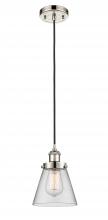 Innovations Lighting 916-1P-PN-G62 - Cone - 1 Light - 6 inch - Polished Nickel - Cord hung - Mini Pendant