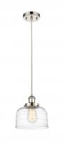 Innovations Lighting 916-1P-PN-G713 - Bell - 1 Light - 8 inch - Polished Nickel - Cord hung - Mini Pendant