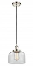 Innovations Lighting 916-1P-PN-G72 - Bell - 1 Light - 8 inch - Polished Nickel - Cord hung - Mini Pendant
