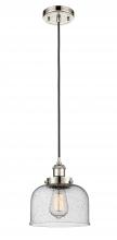 Innovations Lighting 916-1P-PN-G74 - Bell - 1 Light - 8 inch - Polished Nickel - Cord hung - Mini Pendant