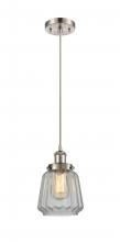 Innovations Lighting 916-1P-SN-G142 - Chatham - 1 Light - 6 inch - Brushed Satin Nickel - Cord hung - Mini Pendant