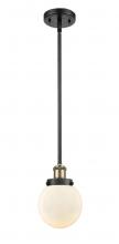 Innovations Lighting 916-1S-BAB-G201-6 - Beacon - 1 Light - 6 inch - Black Antique Brass - Mini Pendant