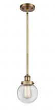 Innovations Lighting 916-1S-BB-G202-6 - Beacon - 1 Light - 6 inch - Brushed Brass - Mini Pendant