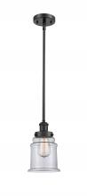 Innovations Lighting 916-1S-BK-G182 - Canton - 1 Light - 6 inch - Matte Black - Mini Pendant