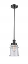 Innovations Lighting 916-1S-BK-G184 - Canton - 1 Light - 6 inch - Matte Black - Mini Pendant