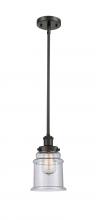 Innovations Lighting 916-1S-OB-G184 - Canton - 1 Light - 6 inch - Oil Rubbed Bronze - Mini Pendant