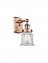 Innovations Lighting 916-1W-AC-G182S - Canton - 1 Light - 6 inch - Antique Copper - Sconce