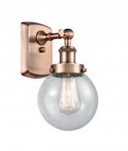 Innovations Lighting 916-1W-AC-G204-6 - Beacon - 1 Light - 6 inch - Antique Copper - Sconce