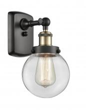 Innovations Lighting 916-1W-BAB-G202-6 - Beacon - 1 Light - 6 inch - Black Antique Brass - Sconce