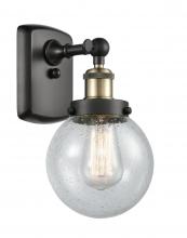 Innovations Lighting 916-1W-BAB-G204-6 - Beacon - 1 Light - 6 inch - Black Antique Brass - Sconce