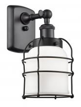 Innovations Lighting 916-1W-BK-G51-CE - Bell Cage - 1 Light - 5 inch - Matte Black - Sconce