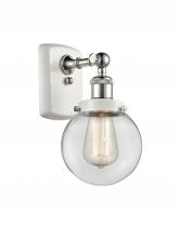Innovations Lighting 916-1W-WPC-G202-6 - Beacon - 1 Light - 6 inch - White Polished Chrome - Sconce