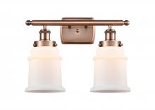 Innovations Lighting 916-2W-AC-G181 - Canton - 2 Light - 16 inch - Antique Copper - Bath Vanity Light