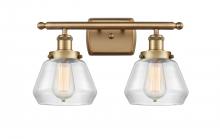 Innovations Lighting 916-2W-BB-G172 - Fulton - 2 Light - 16 inch - Brushed Brass - Bath Vanity Light