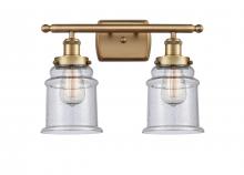 Innovations Lighting 916-2W-BB-G184 - Canton - 2 Light - 16 inch - Brushed Brass - Bath Vanity Light