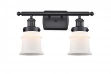 Innovations Lighting 916-2W-BK-G181S - Canton - 2 Light - 16 inch - Matte Black - Bath Vanity Light