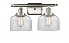 Innovations Lighting 916-2W-SN-G72 - Bell - 2 Light - 18 inch - Brushed Satin Nickel - Bath Vanity Light