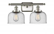 Innovations Lighting 916-2W-SN-G74 - Bell - 2 Light - 18 inch - Brushed Satin Nickel - Bath Vanity Light