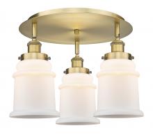 Innovations Lighting 916-3C-BB-G181 - Canton - 3 Light - 18 inch - Brushed Brass - Flush Mount