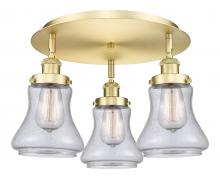 Innovations Lighting 916-3C-SG-G194 - Bellmont - 3 Light - 18 inch - Satin Gold - Flush Mount