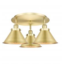 Innovations Lighting 916-3C-SG-M10-SG - Ballston Urban - 3 Light - 20 inch - Satin Gold - Flush Mount