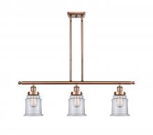 Innovations Lighting 916-3I-AC-G182 - Canton - 3 Light - 36 inch - Antique Copper - Stem Hung - Island Light