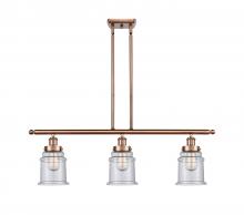 Innovations Lighting 916-3I-AC-G184 - Canton - 3 Light - 36 inch - Antique Copper - Stem Hung - Island Light