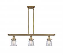 Innovations Lighting 916-3I-BB-G182S - Canton - 3 Light - 36 inch - Brushed Brass - Stem Hung - Island Light