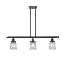 Innovations Lighting 916-3I-BK-G184S - Canton - 3 Light - 36 inch - Matte Black - Stem Hung - Island Light