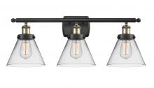 Innovations Lighting 916-3W-BAB-G42 - Cone - 3 Light - 28 inch - Black Antique Brass - Bath Vanity Light