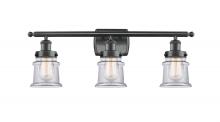 Innovations Lighting 916-3W-BK-G182S - Canton - 3 Light - 26 inch - Matte Black - Bath Vanity Light