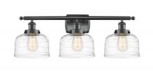 Innovations Lighting 916-3W-BK-G713 - Bell - 3 Light - 28 inch - Matte Black - Bath Vanity Light