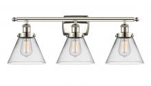 Innovations Lighting 916-3W-PN-G42 - Cone - 3 Light - 28 inch - Polished Nickel - Bath Vanity Light