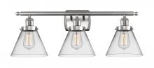 Innovations Lighting 916-3W-SN-G42 - Cone - 3 Light - 28 inch - Brushed Satin Nickel - Bath Vanity Light