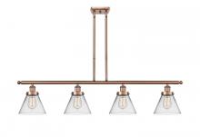 Innovations Lighting 916-4I-AC-G42 - Cone - 4 Light - 48 inch - Antique Copper - Stem Hung - Island Light