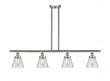 Innovations Lighting 916-4I-SN-G62 - Cone - 4 Light - 48 inch - Brushed Satin Nickel - Stem Hung - Island Light