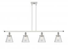 Innovations Lighting 916-4I-WPC-G64 - Cone - 4 Light - 48 inch - White Polished Chrome - Stem Hung - Island Light