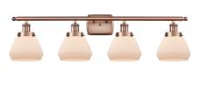 Innovations Lighting 916-4W-AC-G171 - Fulton - 4 Light - 36 inch - Antique Copper - Bath Vanity Light