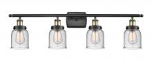 Innovations Lighting 916-4W-BAB-G54 - Bell - 4 Light - 36 inch - Black Antique Brass - Bath Vanity Light