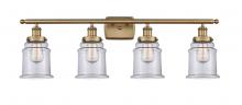 Innovations Lighting 916-4W-BB-G182 - Canton - 4 Light - 36 inch - Brushed Brass - Bath Vanity Light