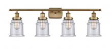 Innovations Lighting 916-4W-BB-G184 - Canton - 4 Light - 36 inch - Brushed Brass - Bath Vanity Light