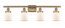 Innovations Lighting 916-4W-BB-G51 - Bell - 4 Light - 36 inch - Brushed Brass - Bath Vanity Light
