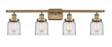 Innovations Lighting 916-4W-BB-G52 - Bell - 4 Light - 36 inch - Brushed Brass - Bath Vanity Light