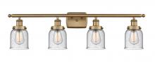 Innovations Lighting 916-4W-BB-G54 - Bell - 4 Light - 36 inch - Brushed Brass - Bath Vanity Light