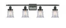 Innovations Lighting 916-4W-BK-G182S - Canton - 4 Light - 36 inch - Matte Black - Bath Vanity Light