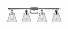 Innovations Lighting 916-4W-PC-G62 - Cone - 4 Light - 36 inch - Polished Chrome - Bath Vanity Light