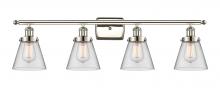 Innovations Lighting 916-4W-PN-G62 - Cone - 4 Light - 36 inch - Polished Nickel - Bath Vanity Light